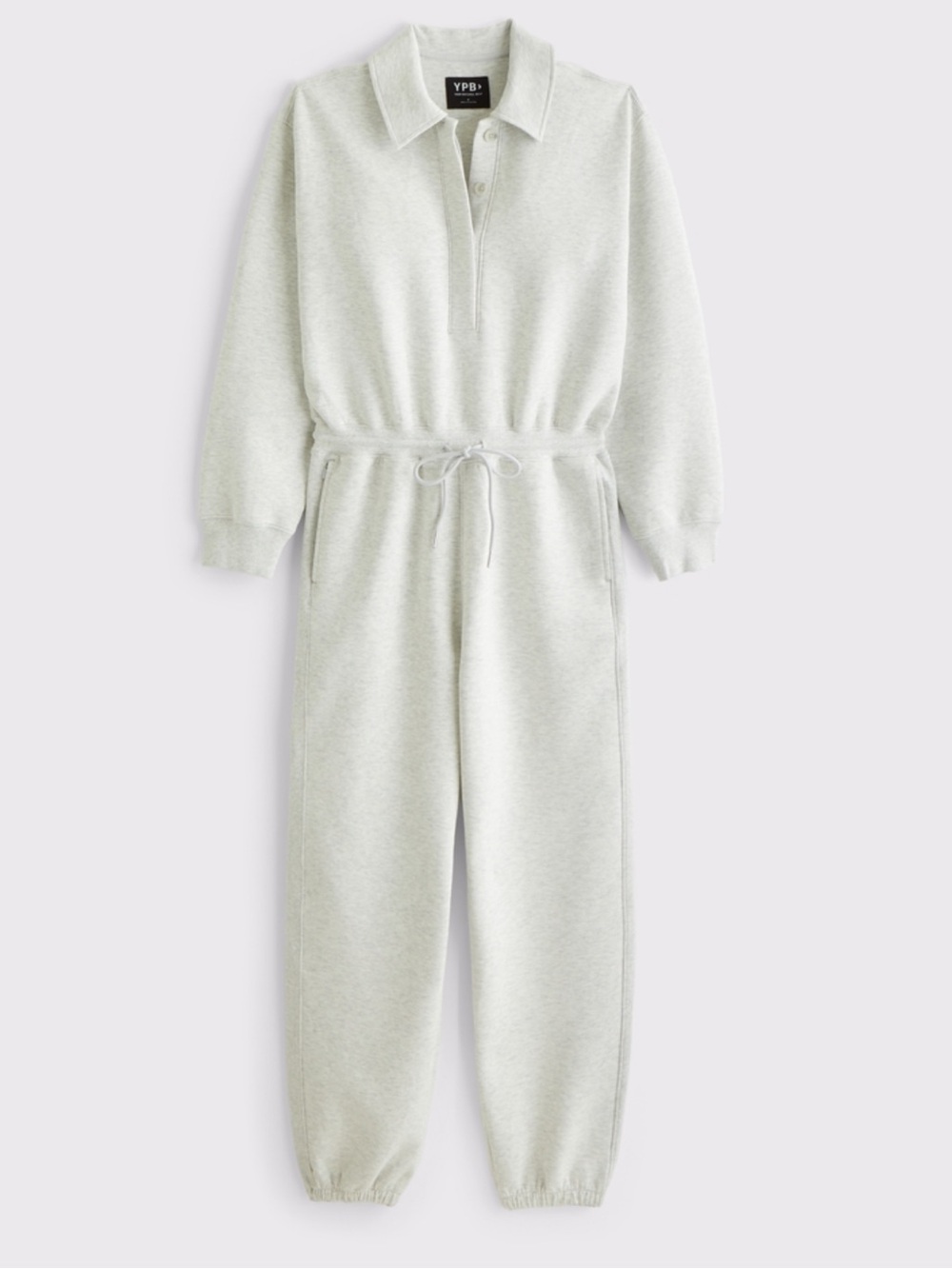 NWT YPB Abercrombie neoKNIT MAX Polo Jumpsuit Button
